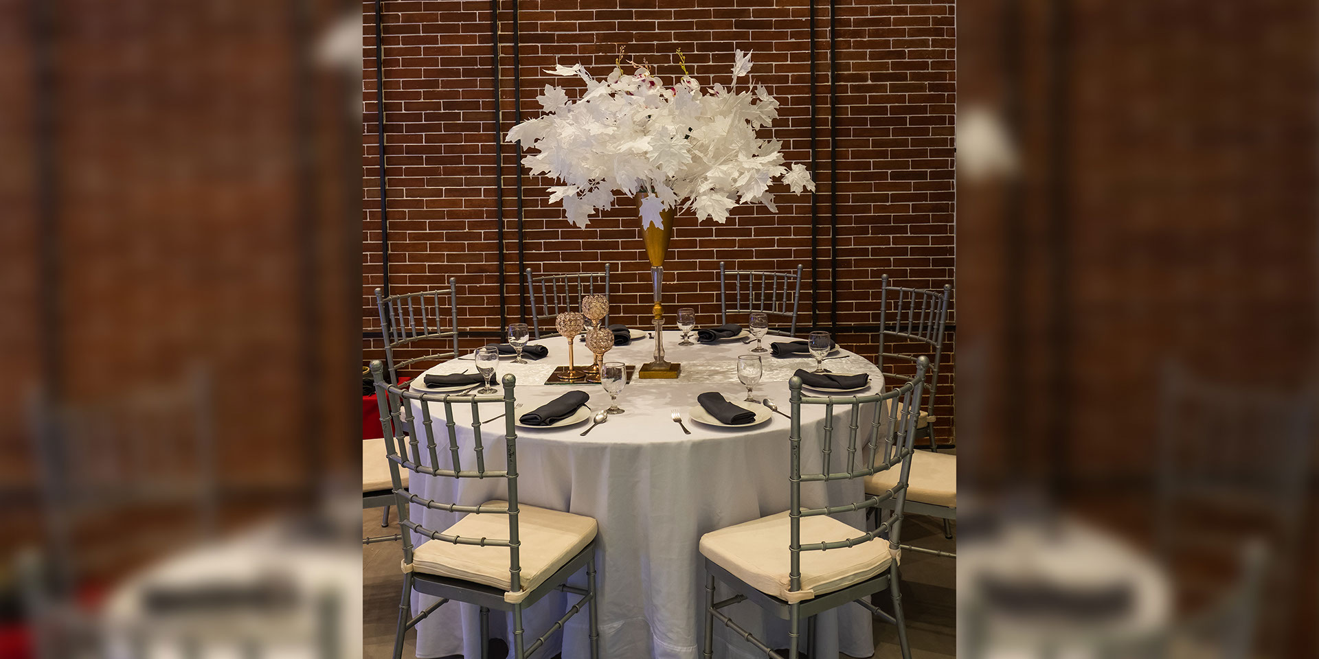 bedbox hotel events table set up